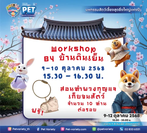 Workshop สอนทำพวงกุญแจเก็บขนสัตว์เลี้ยง Workshop สอนทำพวงกุญแจเก็บขนสัตว์เลี้ยง